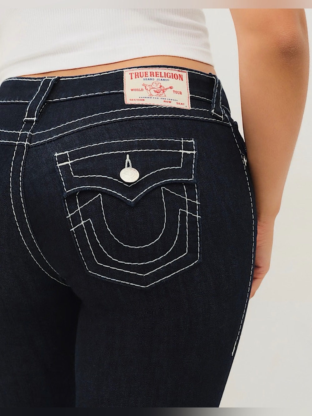 TRUE RELIGION JENNIE BIG T CURVY SKINNY JEAN! - Picture 4 of 11